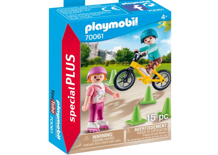 Artículo de Playmobil, Niños con patines y BMX