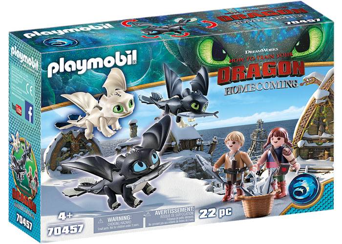 Artículo de Playmobil, Niños vikingos con bebés dragón