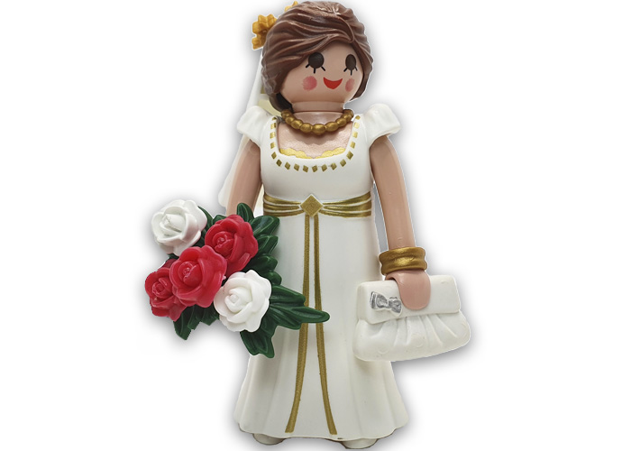 Artículo de Playmobil, novia Boda con ramo y bolso