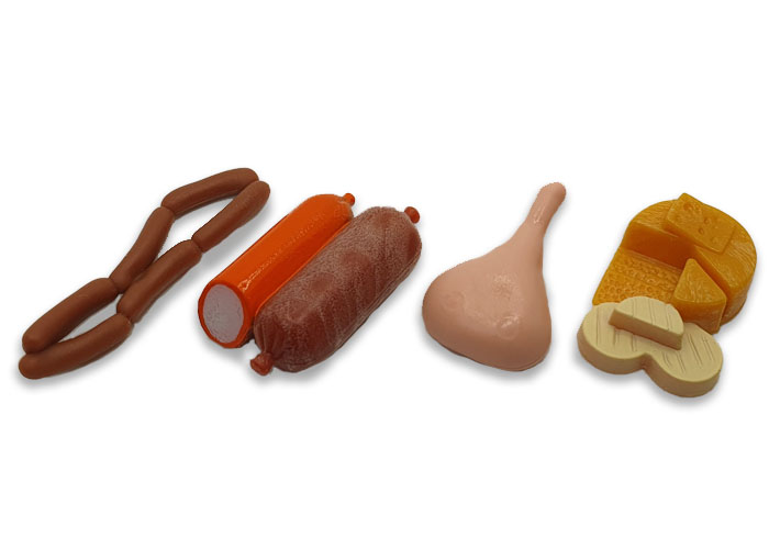 Artículo de Playmobil, Pack Comida Carnicería (x4)