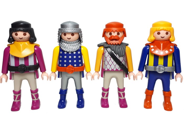 Artículo de Playmobil, Pack cuatro caballeros