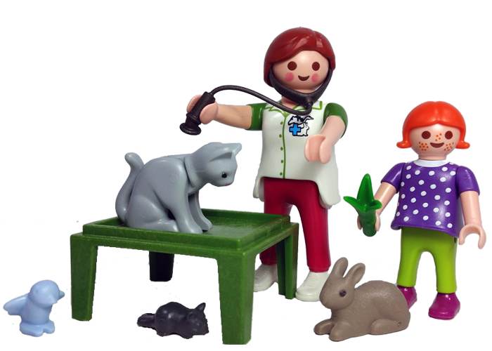 Artículo de Playmobil, Pack mujer veterinaria