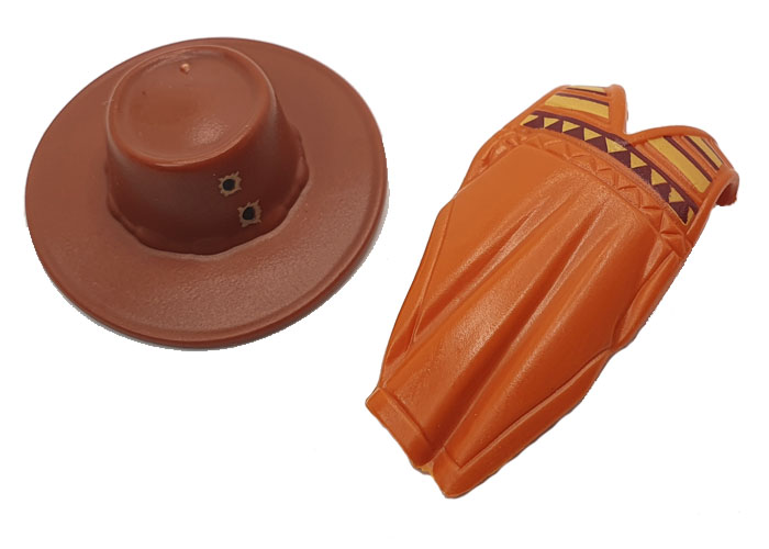 Artículo de Playmobil, Pack Oeste Poncho+Gorro
