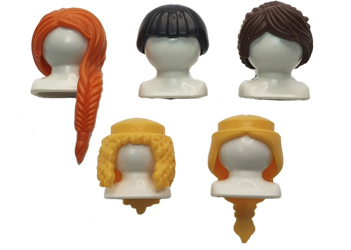 Artículo de Playmobil, Pack Pelos Chicas (5 uds)