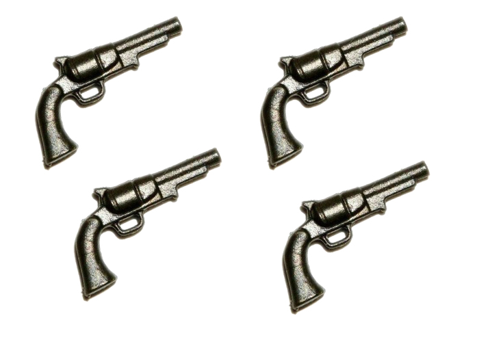 Artículo de Playmobil, Pack Revolver Oscuro (x4)