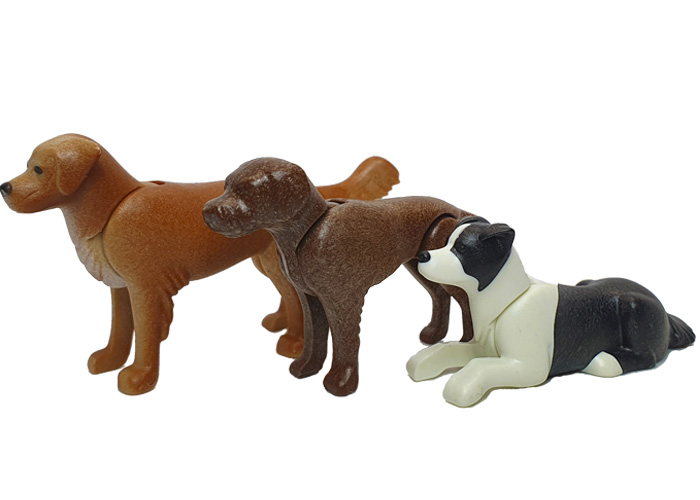 Artículo de Playmobil, pack tres Perros