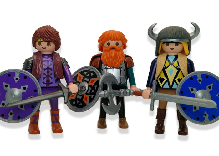 Artículo de Playmobil, Pack Tres Vikingos