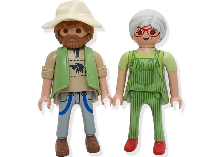 Artículo de Playmobil, Pareja Ancianos Granjeros
