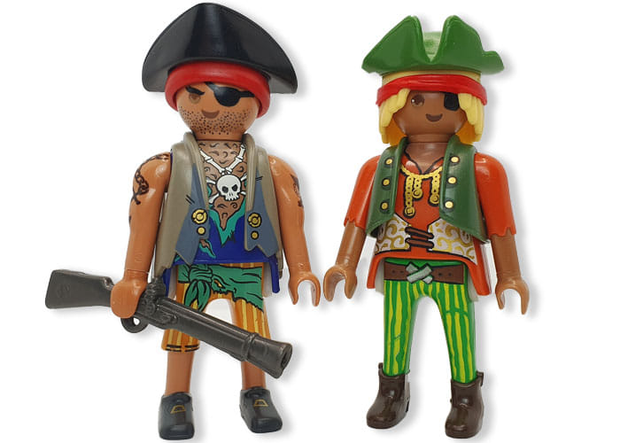 Artículo de Playmobil, Pareja Cazadores Marinos Piratas