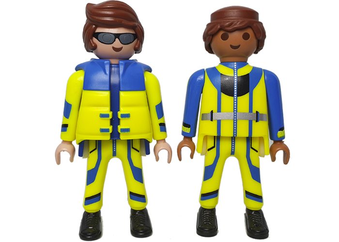 Artículo de Playmobil, pareja Chicos Mono Trabajo