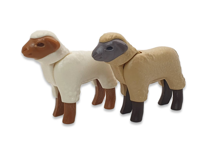Artículo de Playmobil, Pareja de corderos ovejas crias x2