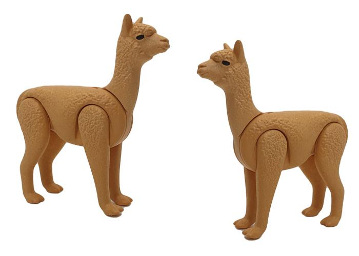 Artículo de Playmobil, Pareja de llamas color crema