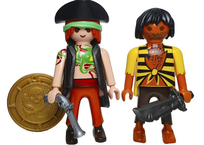 Artículo de Playmobil, Pareja Piratas Capitán y Tripulante