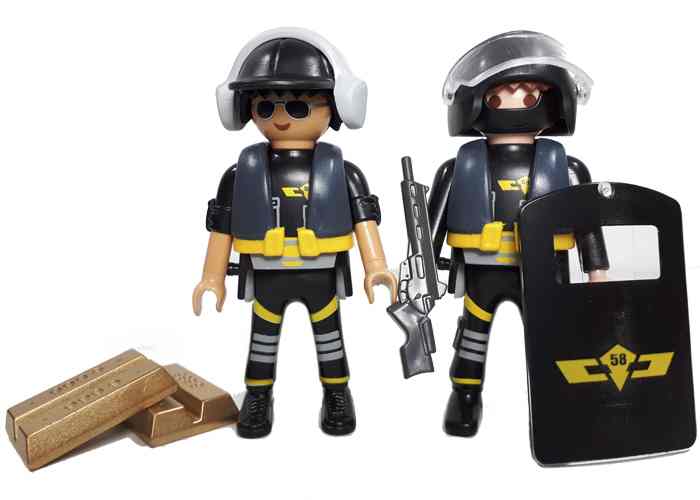 Artículo de Playmobil, Pareja Policias Fuerzas Especiales