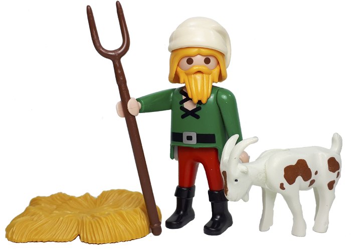 Artículo de Playmobil, Pastor con cabra y alpaca