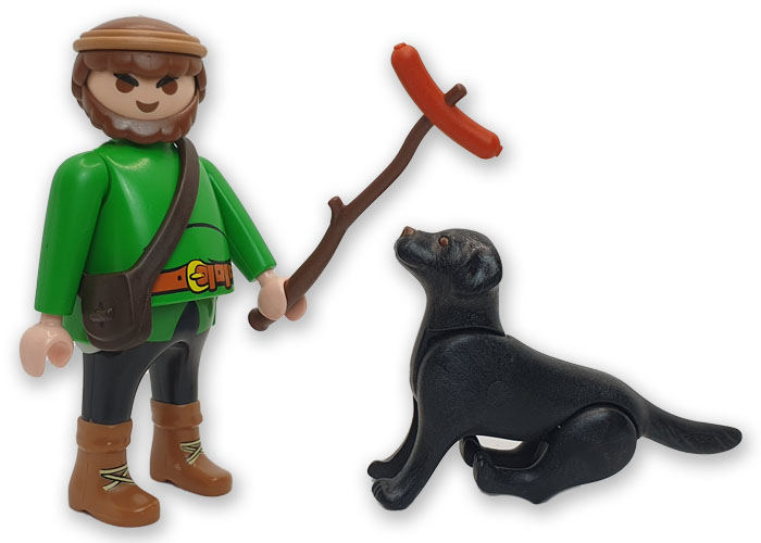 Artículo de Playmobil, pastor glotón con perro