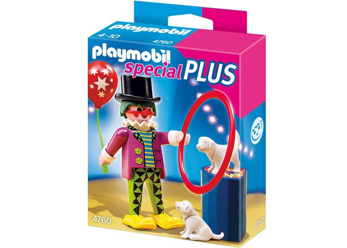 Artículo de Playmobil, payaso circo con perro