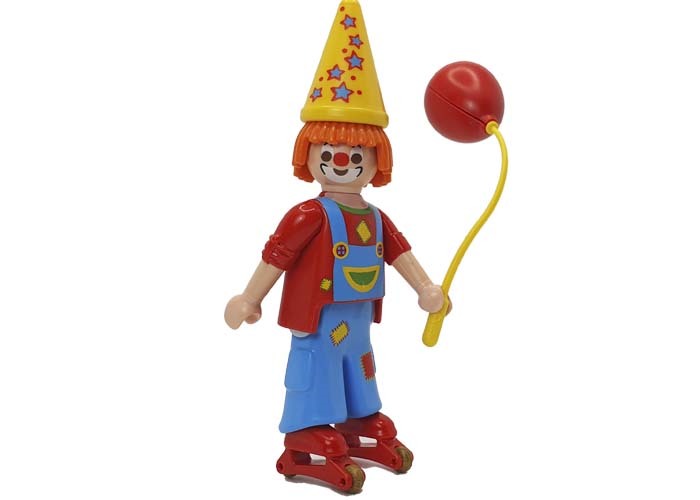 Artículo de Playmobil, Payaso con patines y globo