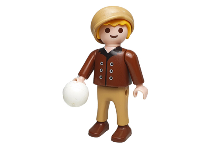 Artículo de Playmobil, Pedro con bola de nieve