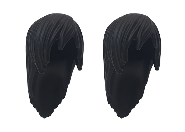Artículo de Playmobil, Pelo negro alisado Orichimaru (x2)