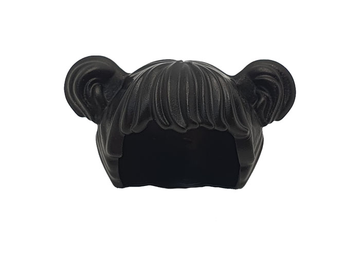 Artículo de Playmobil, Pelo negro coletas pompon