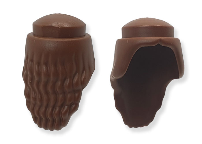 Artículo de Playmobil, Pelo Ondulado mujer marrón (x2)