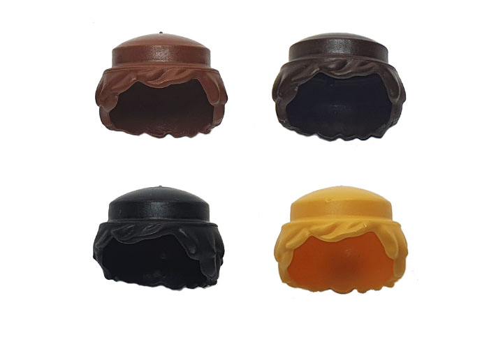 Artículo de Playmobil, Pelos Chicos para gorros (x4)