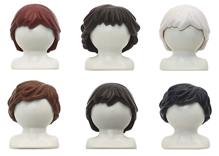 Artículo de Playmobil, Pelos sin gorro chicos x6