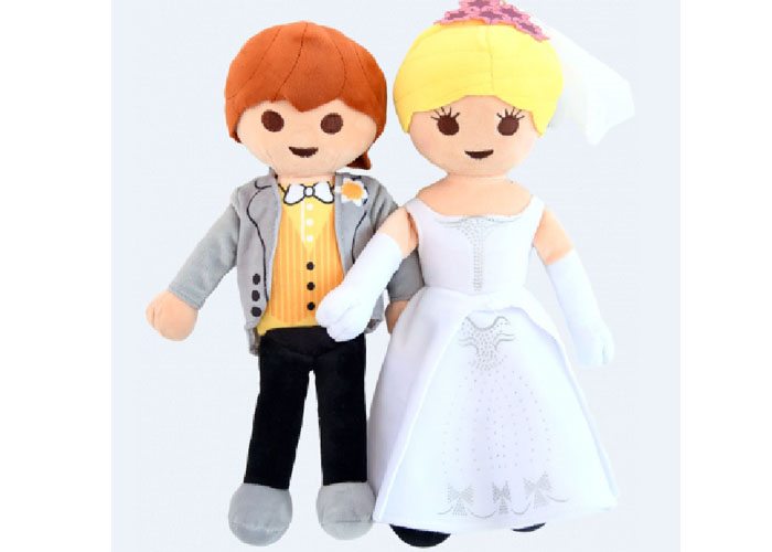 Artículo de Playmobil, Peluche Pareja Novios Boda 30cm