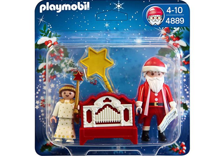 Artículo de Playmobil, Pequeño ángel y Papá Noel con órgano