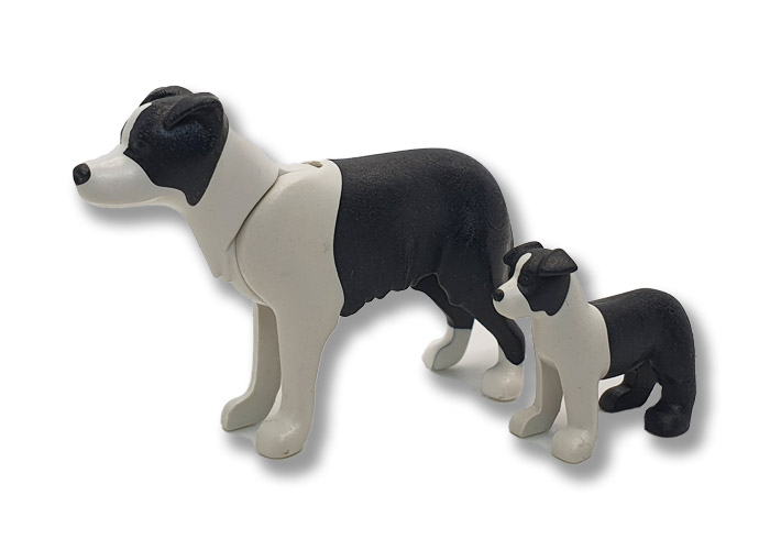 Artículo de Playmobil, Perro Collie con cachorro