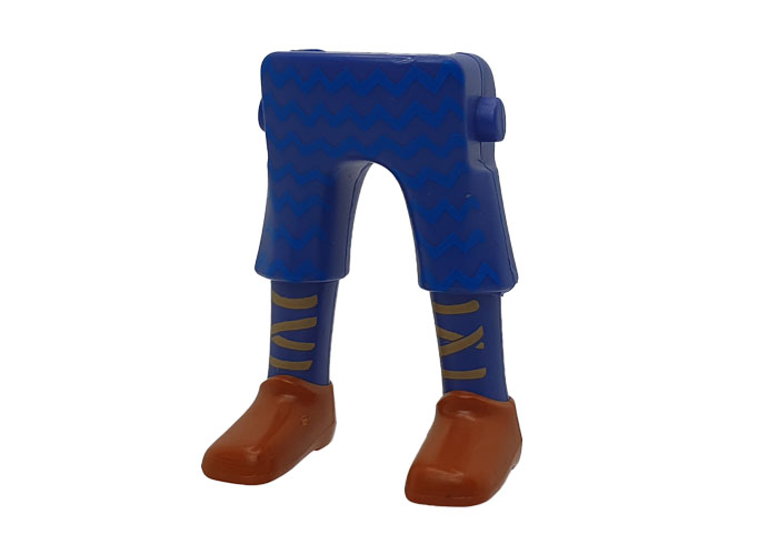 Artículo de Playmobil, Piernas pantalón azul zapato marrón