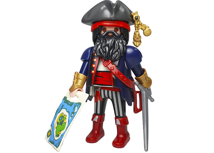 Artículo de Playmobil, Pirata Barba Negra con accesorios