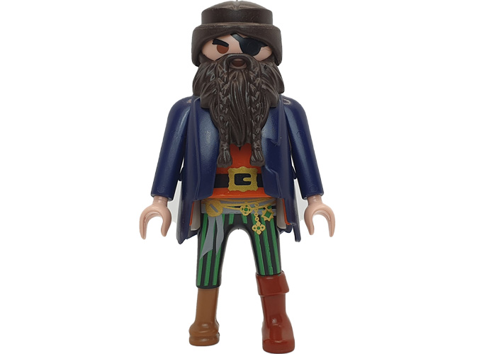 Artículo de Playmobil, Pirata basica barba marrón trenza