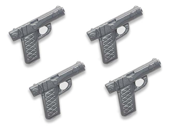 Artículo de Playmobil, Pistolas Policía Gris Claro (x4 uds)