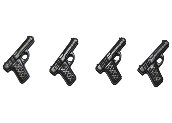 Artículo de Playmobil, Pistolas Policía Gris Oscuro (x4 uds)