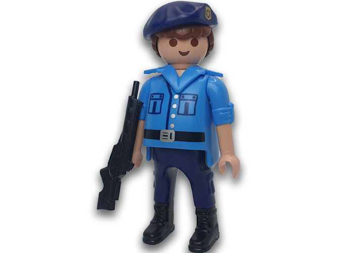 Artículo de Playmobil, Policía con boina y fusil