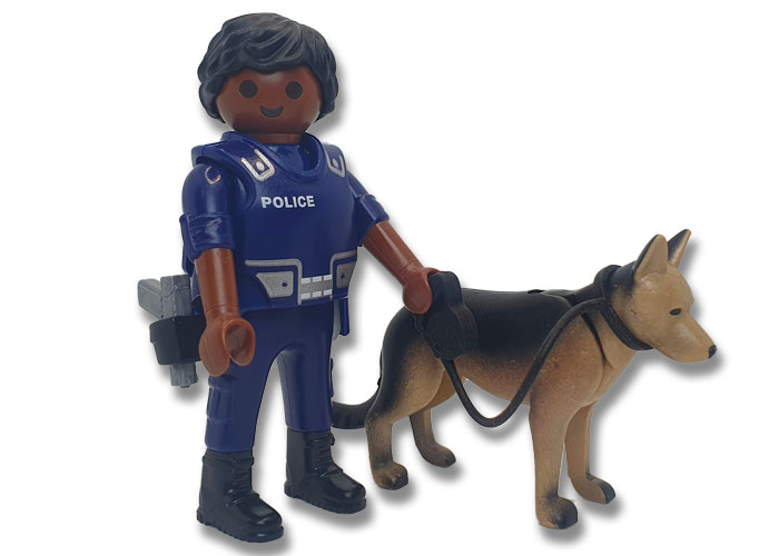 Artículo de Playmobil, Policía con perro