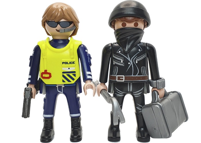 Artículo de Playmobil, Policía y Ladrón con maletín