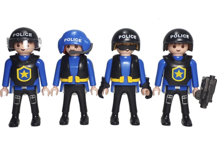 Artículo de Playmobil, Policías Pack 4