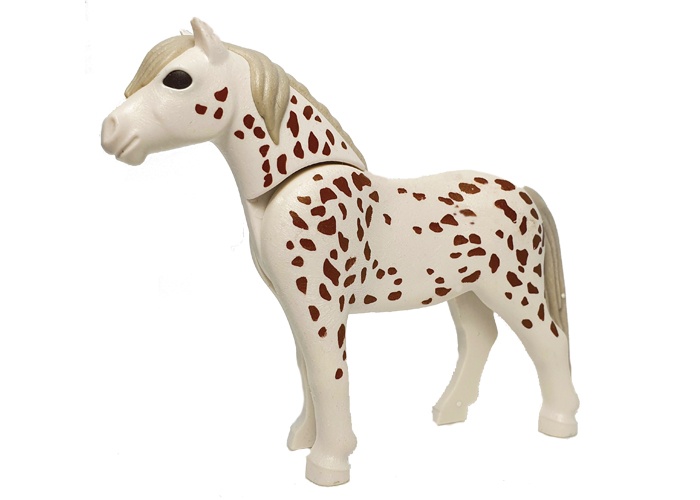 Artículo de Playmobil, Pony Blanco manchas