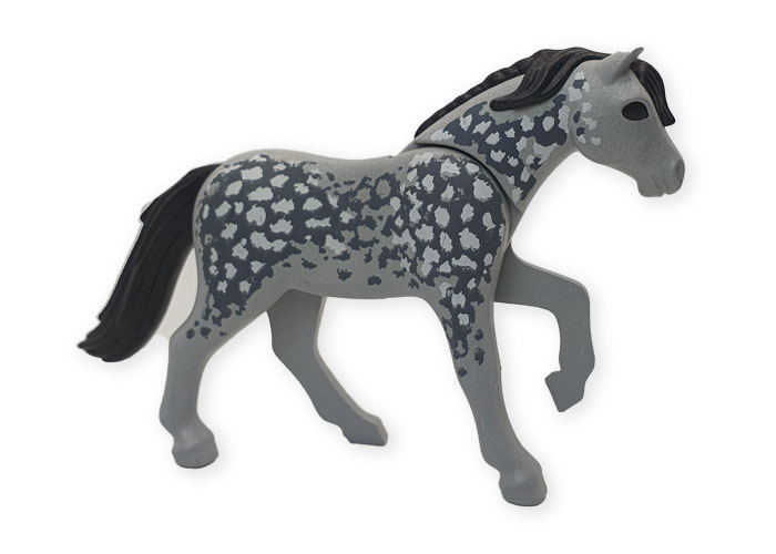 Artículo de Playmobil, Pony Gris manchas