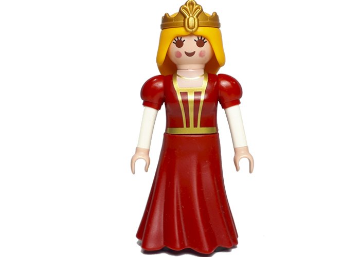 Artículo de Playmobil, Reina Medieval Roja Corona