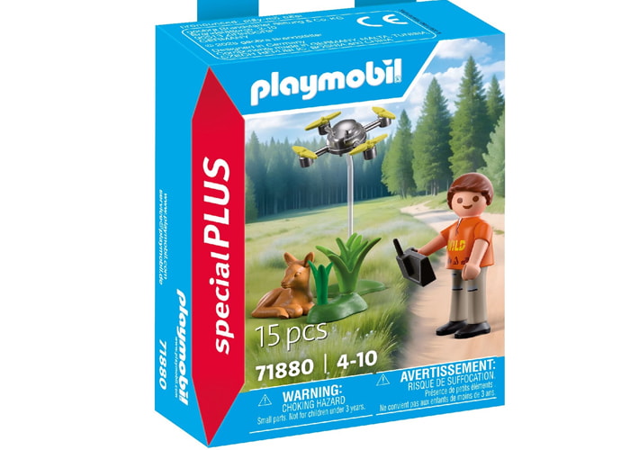 Artículo de Playmobil, Rescate de un cervatillo con dron Special Plus