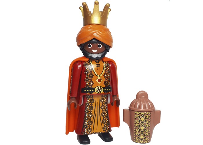 Artículo de Playmobil, Rey Baltasar con Accesorio