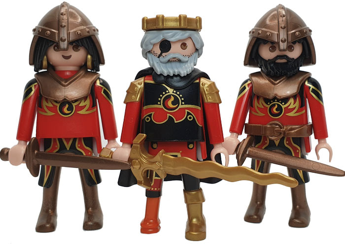 Artículo de Playmobil, Rey Bayron con guardia de Burham