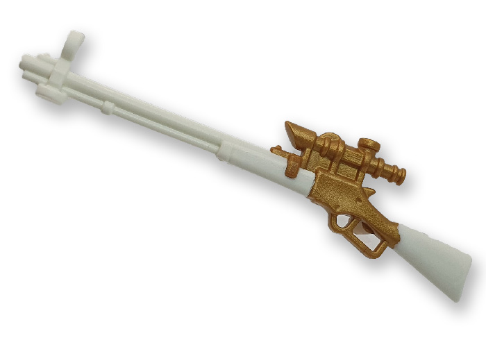 Artículo de Playmobil, Rifle Steampunk Blanco Dorado