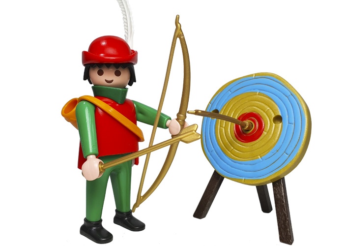 Artículo de Playmobil, Robin Hood con diana
