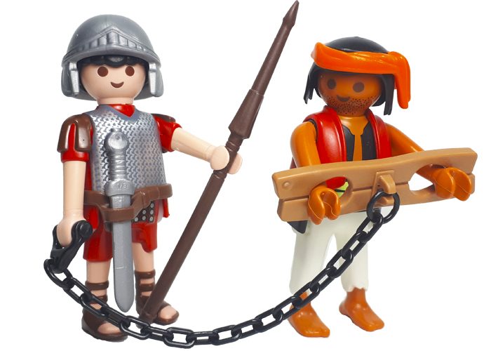 Artículo de Playmobil, Romano con prisionero