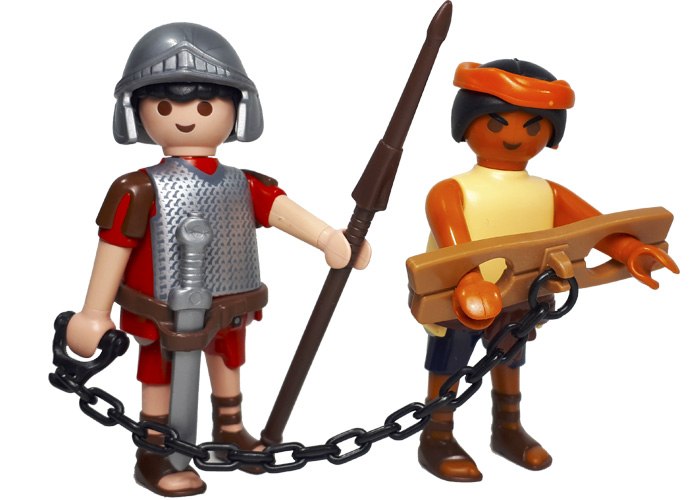 Artículo de Playmobil, Romano con prisionero encadenado